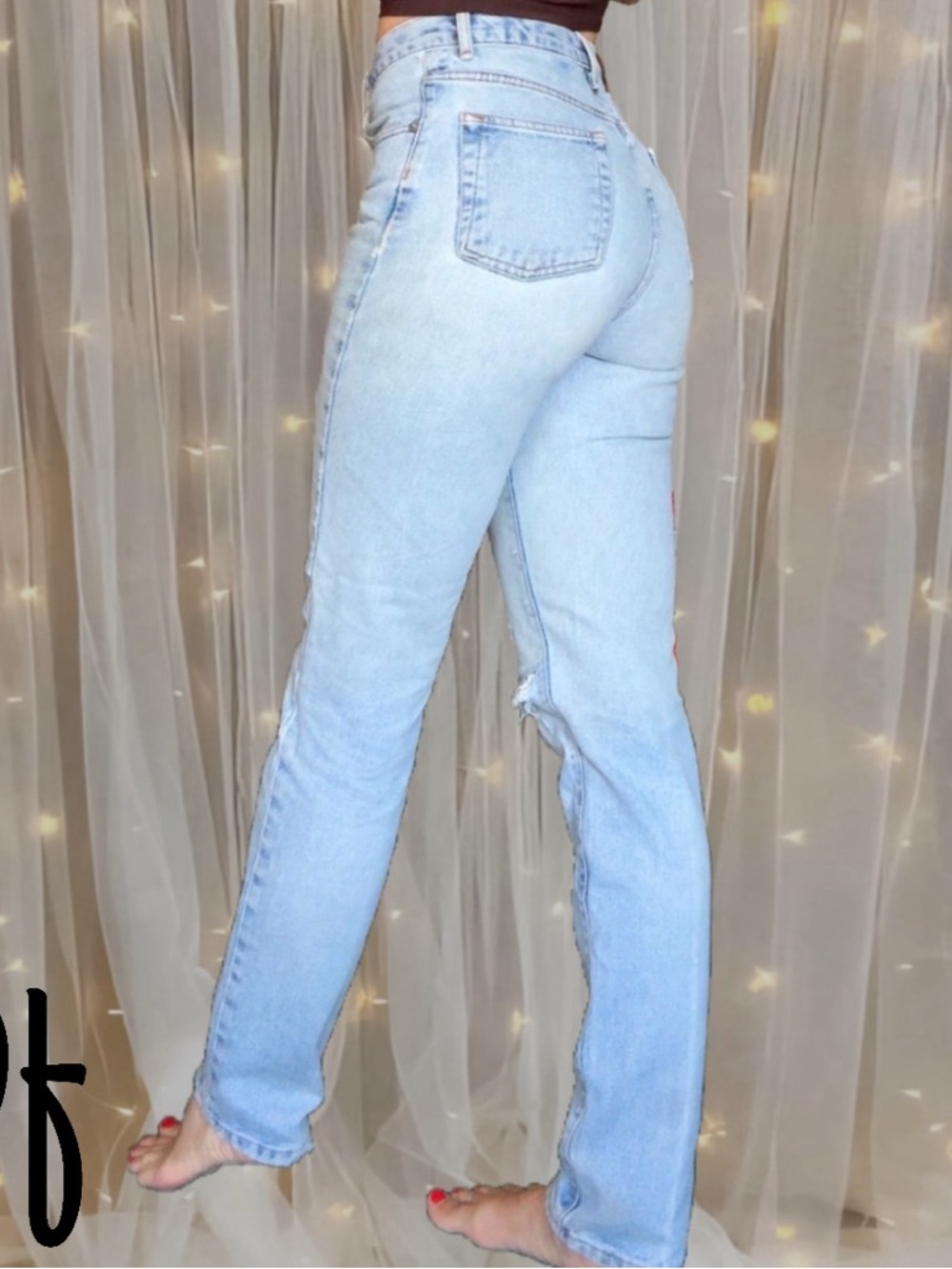 VTG Calvin Klein High Rise Tapered Leg Light Wash Jeans Size 26 Waist - Picture 2 of 16